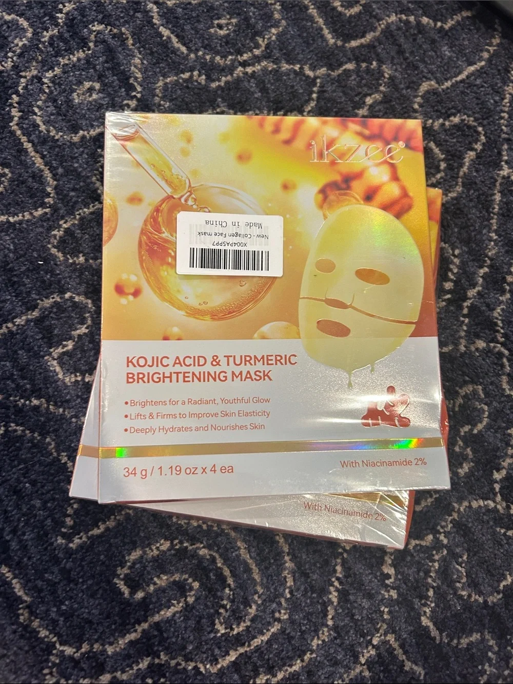 Kojic Acid & Turmeric Brightening Mask - Gold